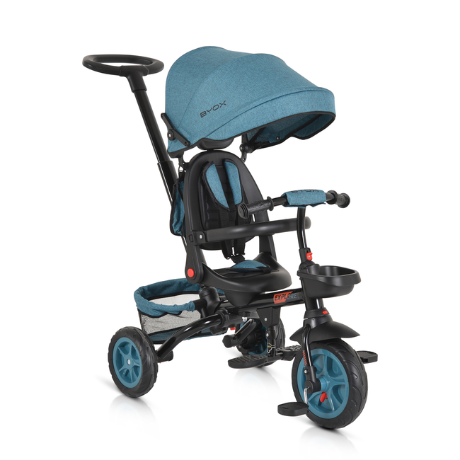 Byox Tricycle Explore with foldable handlebar turquoise 3800146231439