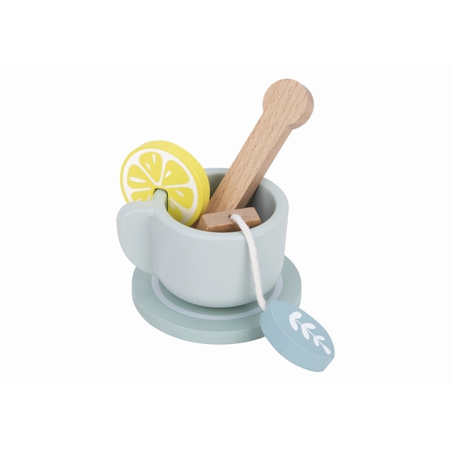 Tooky Toys Ξύλινο Παιχνίδι Σετ απογευματινού τσαγιού TJ271 6972633377474