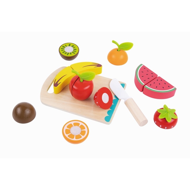 Tooky Toys Ξύλινο Παιχνίδι κοπής φρούτων TK111 6972633373834