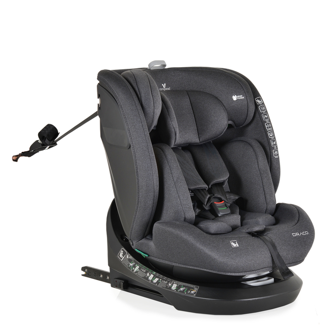 Cangaroo Car seat Draco I-SIZE 40-150cm black 3801005151752