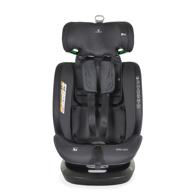 Cangaroo Car seat Draco I-SIZE 40-150cm black 3801005151752