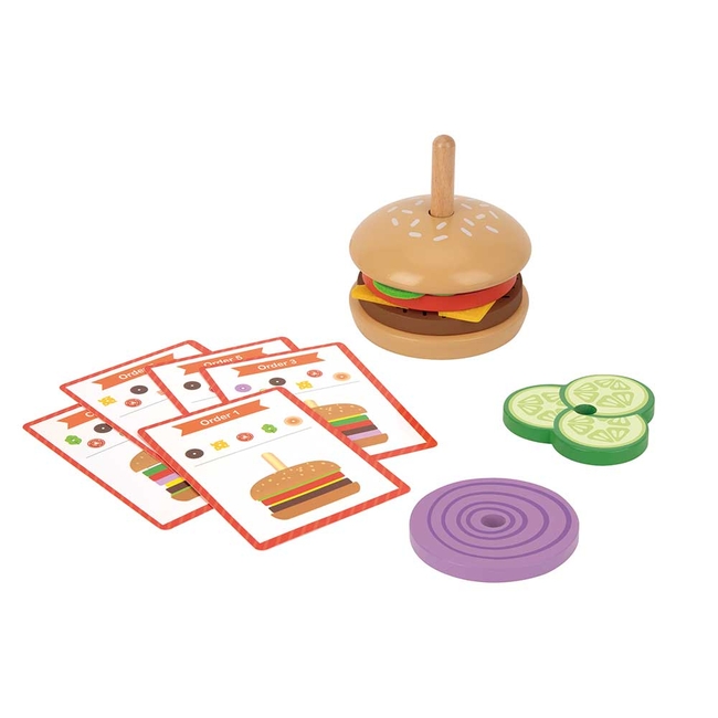 Tooky Toys TH844 – Παιχνίδι «Φτιάχνω Μπέργκερ» με Κάρτες Παραγγελίας