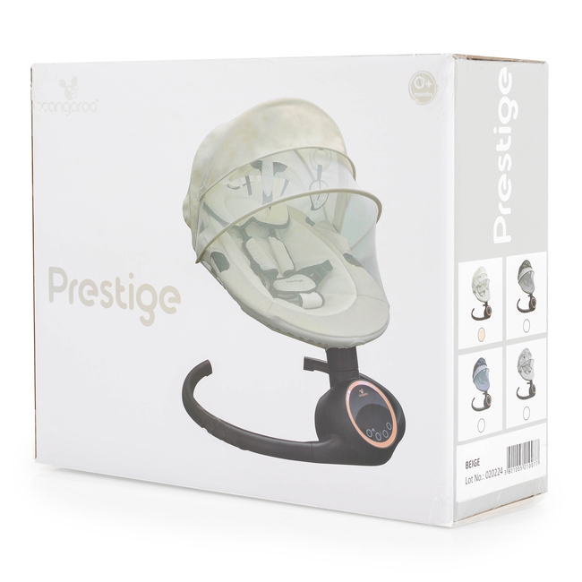 Cangaroo Prestige Ηλετρικό Ρηλάξ Κούνια μωρού με μουσική πράσινο 3801005210084 (Δώρο Super Απαλή Κουβερτούλα)