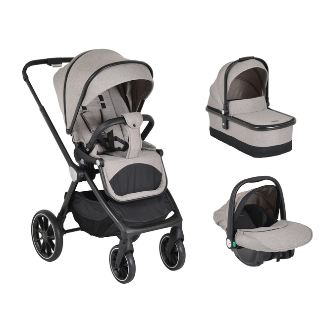 Cangaroo Christiano baby stroller 3 in 1 beige 3800146236465