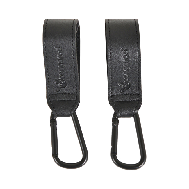 Cangaroo Universal leather hooks for stroller black 3800146271992