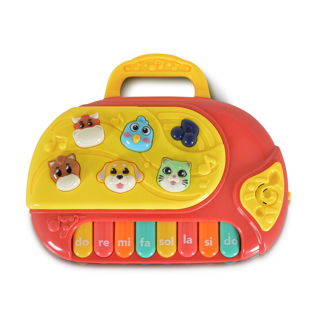 Five Star Toys Παιδικό Μουσικό Πιάνο με Ζωάκια 794 Κόκκινο