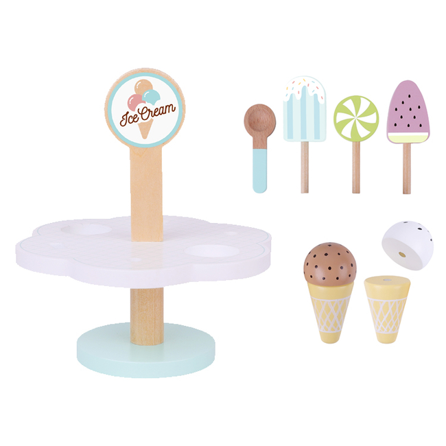 Tooky Toys Cream Set Ξύλινο Σετ Παγωτού TK135 6972633374824