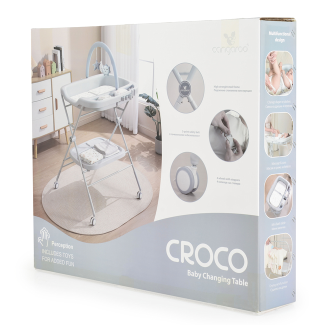 Cangaroo Multifunctional changing table Croco grey 3800146271916