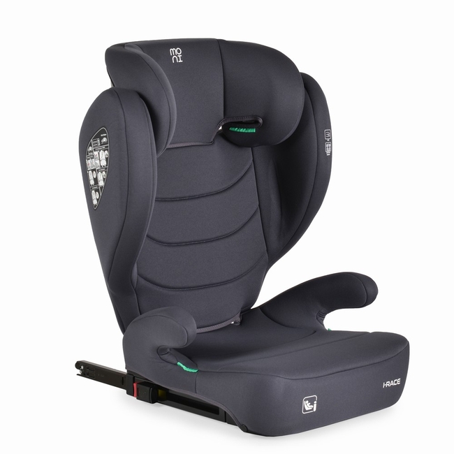 Moni  i-Race 100-150cm Isofix Παιδικό κάθισμα αυτοκινήτου Πέτρινο γκρι 3801005153541