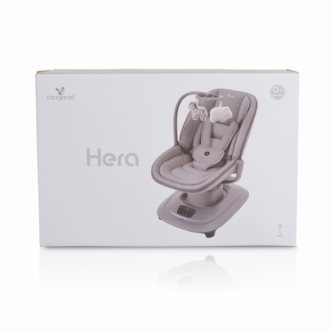Cangaroo Hera Smart Baby Swing – 7 Modes, App Control & Mosquito Net dark grey 3801005210350