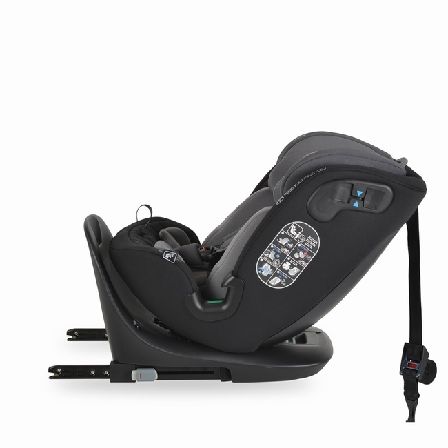 Cangaroo GTS 40–150 cm – Κάθισμα Αυτοκινήτου i-Size με 360° Περιστροφή & ISOFIX Γκρι ανθρακί 3801005153213