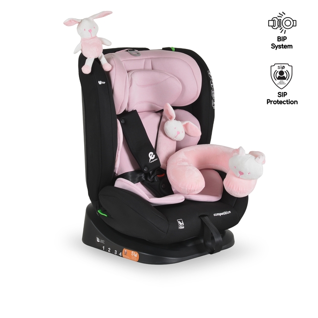 Moni Competition i-Size 40–150 cm R129/03 κάθισμα αυτοκινήτου Baby Pink 3801005153374