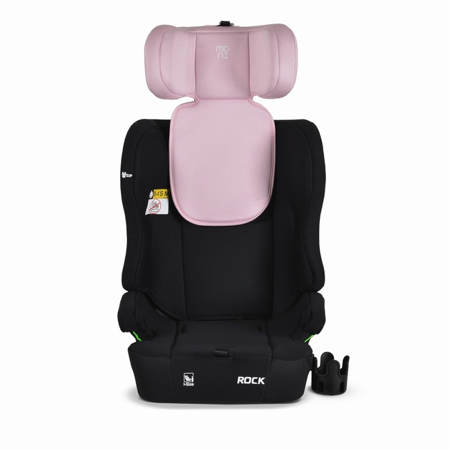 Moni Baby Car Seat Rock 76–150 cm Baby Pink – R129/i-Size