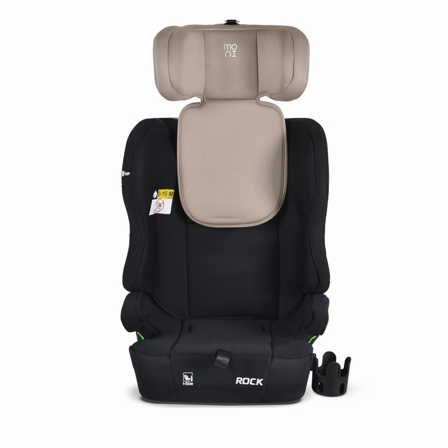 Moni Baby Car Seat Rock 76–150 cm Cool Beige – R129/i-Size