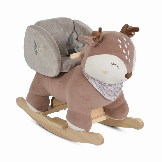 Moni Toys Λούτρινο Κουνιστό Ζωάκι Daphne – Μουσικό Ελαφάκι για Παιδιά 12M+