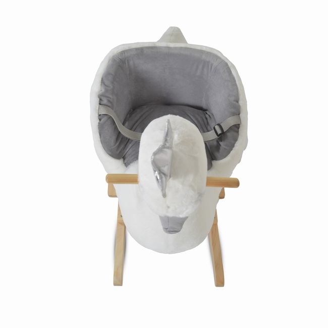 Moni Toys Λούτρινο Κουνιστό Ζωάκι Swan – Μουσικός Κύκνος για Παιδιά 12M+
