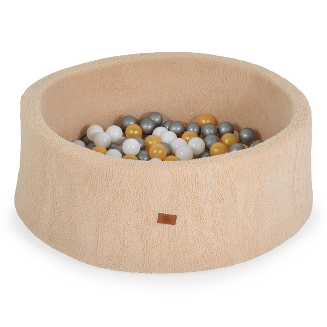 Moni Toys Πισίνα Μπάλες Boucle Μπεζ με 200 Μπάλες