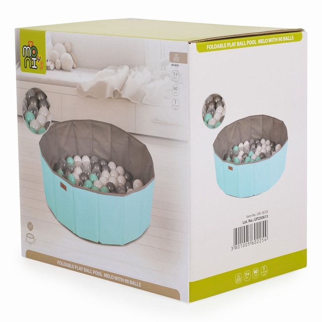 Moni Melo Αναδιπλούμενη μπαλοπισίνα (90 μπάλες) μέντα 3801005602254