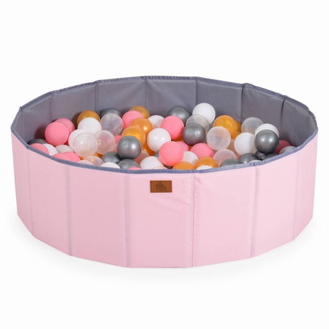 Moni Melo Αναδιπλούμενη μπαλοπισίνα (90 μπάλες) ροζ 3801005602247