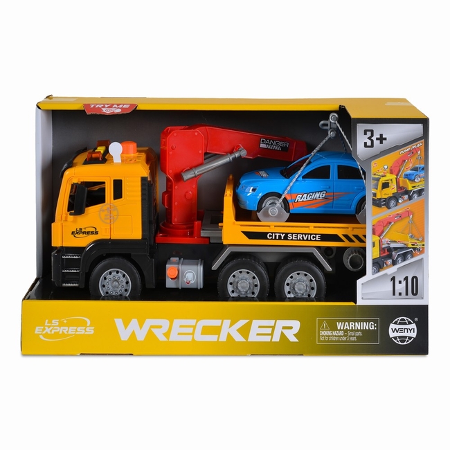 WENYI Οδική Βοήθεια 1:10 με Φορτηγό & Μικρό Αυτοκίνητο (1119A) 3801005602322