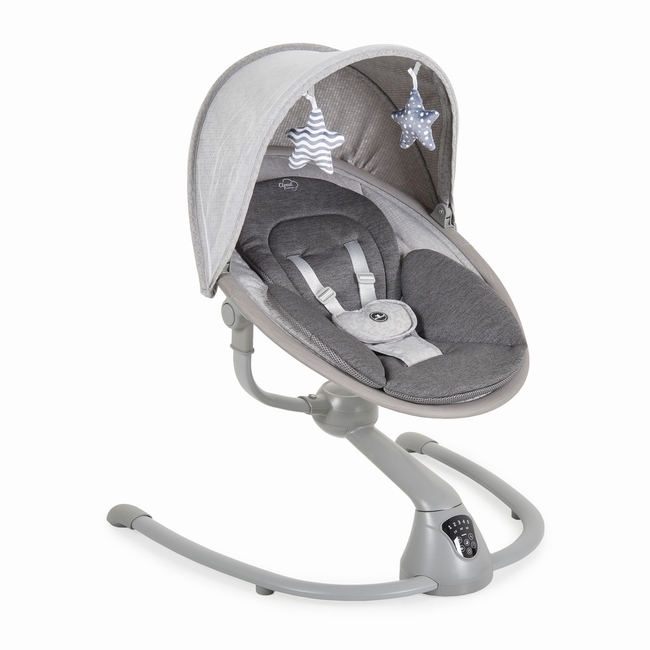 Cangaroo Cloud Premium Ηλεκτρικό Ρηλάξ Κούνια 360° ανοιχτό γκρι 3801005210503