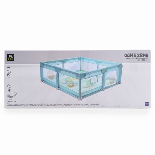 Moni Playpen GameZone 150*200 with accessories beige 3801005210374