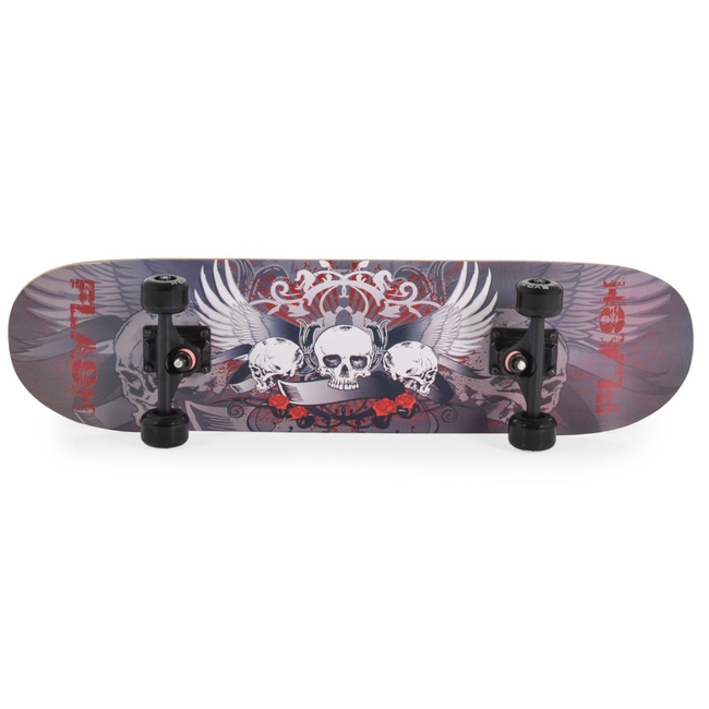Byox Skateboard 3006 F443  – Σκέιτμπορντ 79cm με PU Ρόδες & ABEC-5 γκρι 3800146229955