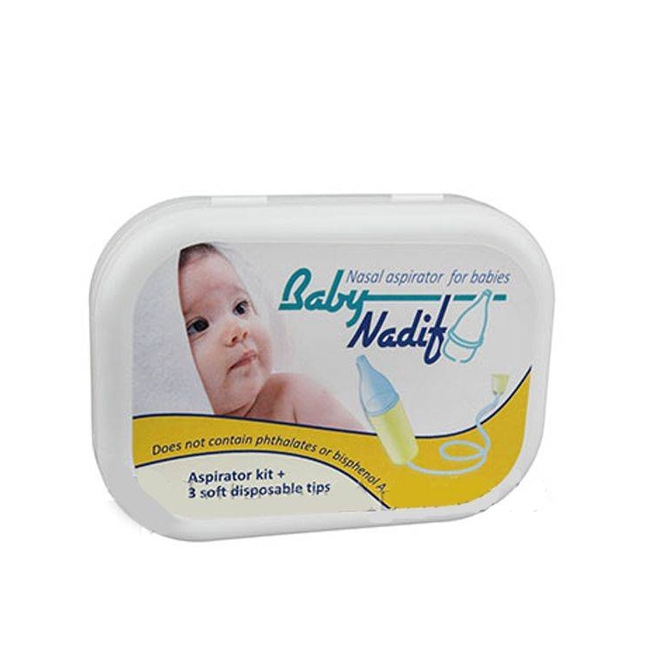 Baby Nadif Nasal Aspirator for Babies and Children with 3 Spare Nozzles 8033776700654