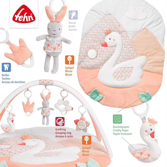 Fehn 3D Baby Activity Gym Swan Lake