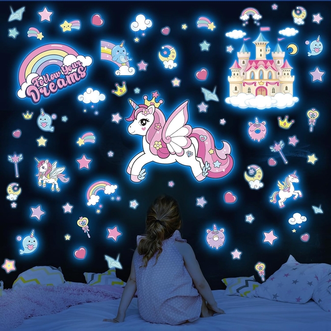 Luminus Stars Stickers for Ceiling and Wall Decals Princess Starry Sky