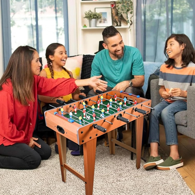 XL Wooden Football Table Game 18 Players 69 x 37 x 65 cm