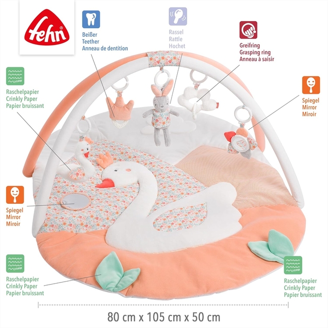 Fehn 3D Baby Activity Gym Swan Lake