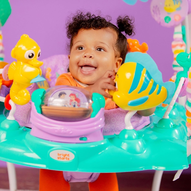 Bright Starts Disney Jumper The Little Mermaid Sea of Activities 6-12 Months