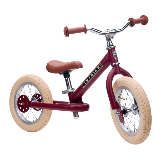 Trybike Balance Bike Vintage 15+m Red Matte TBS-2-RED-M-VIN