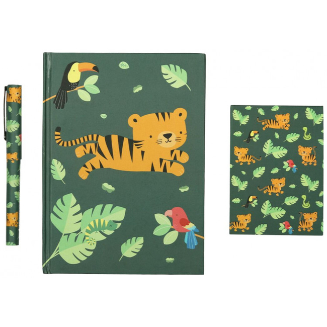 A little lovely company Stationery set 3 pcs Jungle tiger STSEJT12