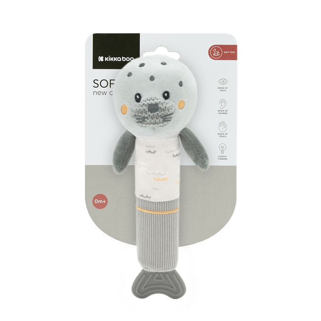 Kikka Boo Παιχνίδι Squeaker με μασητικό Seally me 31201010469
