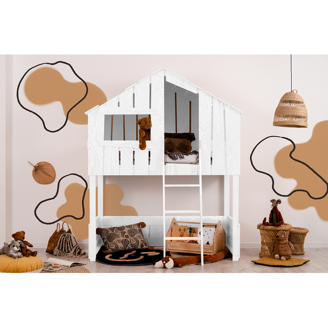 Adeko Kids Ted A Children's Bunk Bed Treehouse