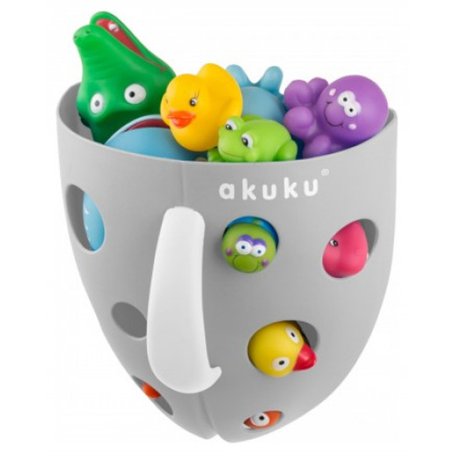 Akuku Bath toy holder Θήκη Αποθήκευσης Παιχνιδιών για το Μπάνιο Grey A0346