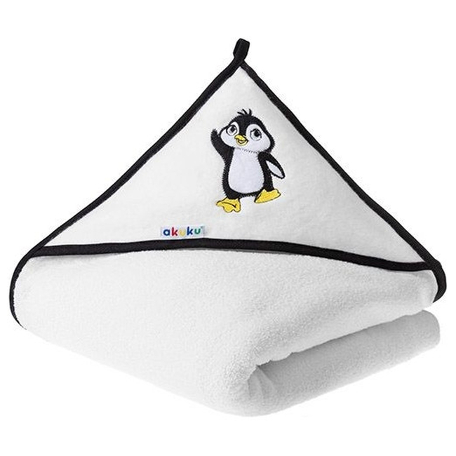 Akuku Hooded Towel 100x100 cm Penguin A1240