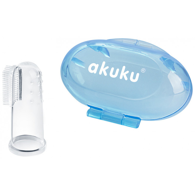 Akuku Δαχτυλική οδοντόβουρτσα Μπλε A0263