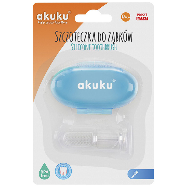 Akuku Δαχτυλική οδοντόβουρτσα Μπλε A0263