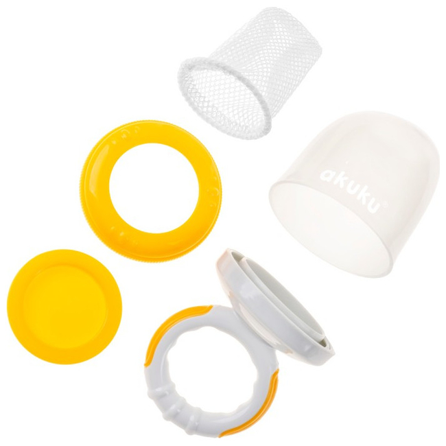 Akuku Fresh Food Feeder Δίχτυ Δοκιμής Φρέσκου Φαγητού 6+ μην. Yellow A0514