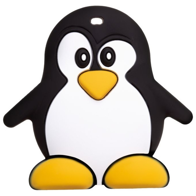 Akuku Silicone teether Penguin A0466