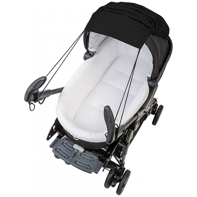 Altabebe AL7010-02 Baby Sunshade with UV Protection for Pushchair Black