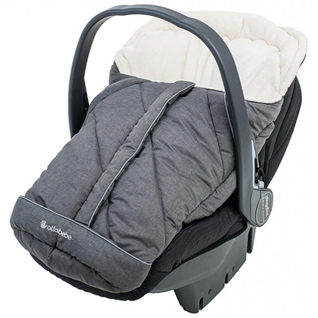 Altabebe Alpin Collection AL2003P-80 Car Seat Group 0 Footmuff - Dark Grey