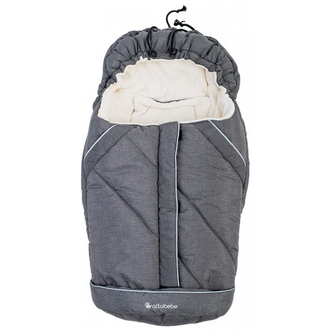 Altabebe Alpin Collection AL2003P-80 Car Seat Group 0 Footmuff - Dark Grey