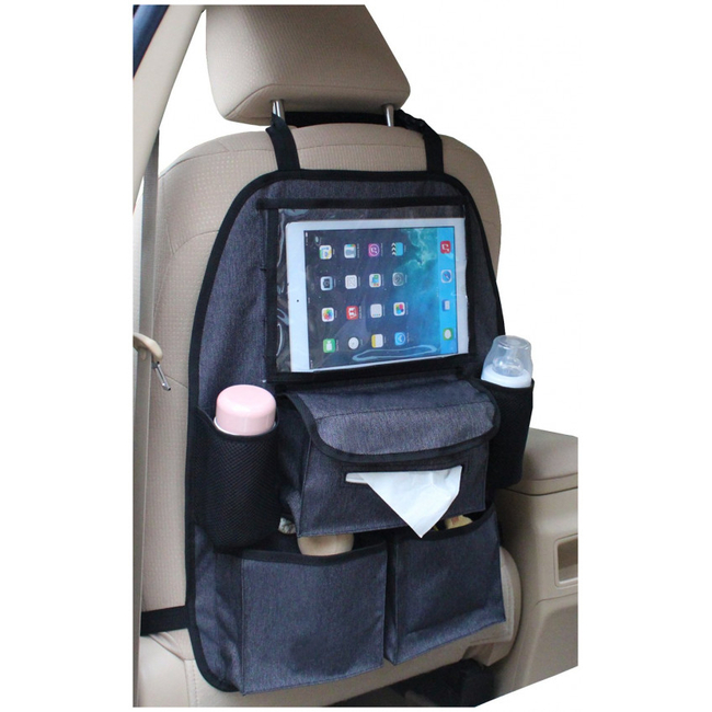 Altabebe Deluxe Organizer for iPad and Tablet for Back Seat AL1103 Grey