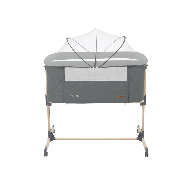 Kikka Boo Amaris Λίκνο με Πλαϊνό Άνοιγμα Dark Grey 31003020096 (Δωρο Super Απαλή Κουβερτα)