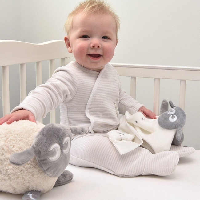 Ewan the Sheep DELUXE: Sleep Aid with Cry Sensor and Light - Beige