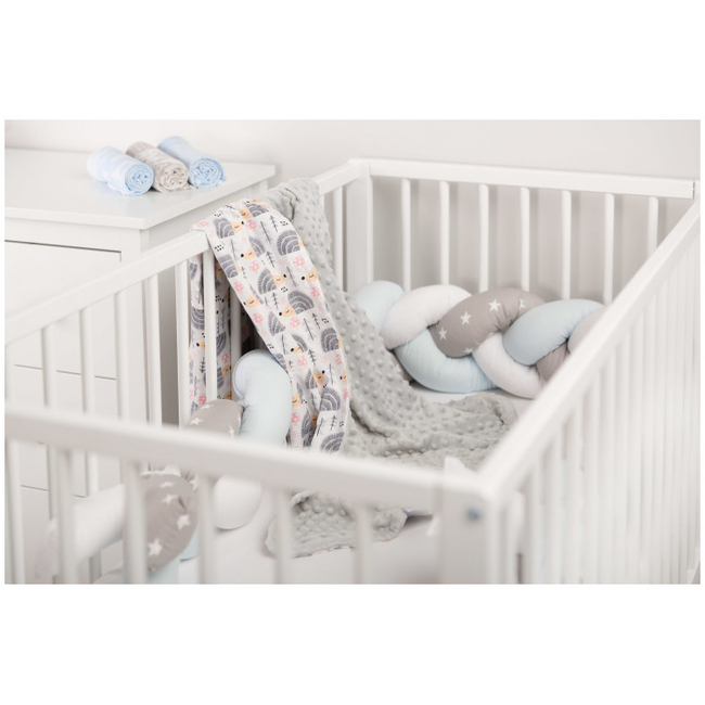 Απαλή Κουβέρτα Sensillo Minky Απαλή 75 x 100cm Hedgehog Grey SILLO-4306